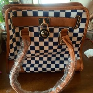 Checkered Blue purse ‼️SOLD‼️